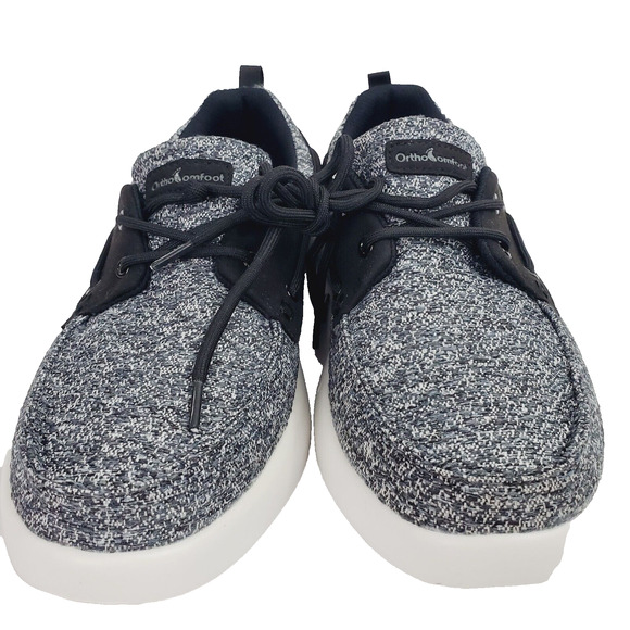 Orth Comfort Foot Shoe Men's Size Black/Gray/White Slip-On New Boat Size EU 42 - Picture 1 of 8